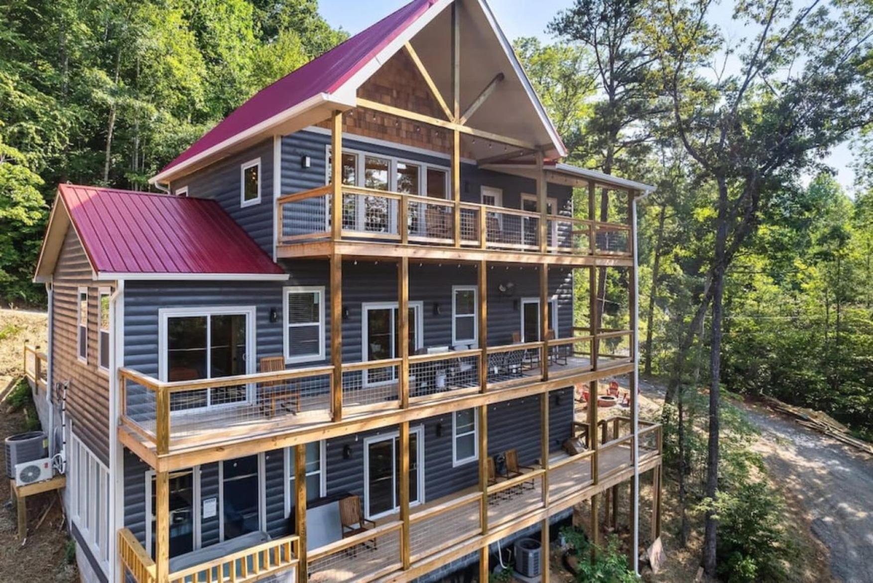 Tranquil Mountain Getaway By Ghosal Luxury Lodging Gatlinburg Exterior photo